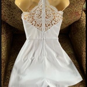 Francescas white lace romper